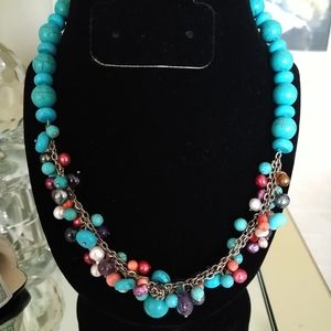 STUNNING GENUINE TURQUOISE NECKLACE